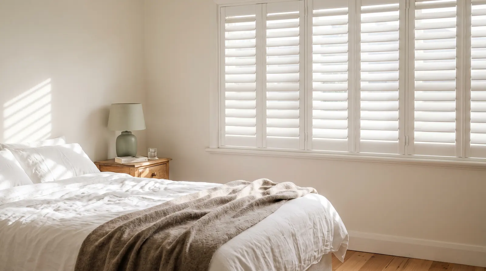 Rooms, styles and living with shutters, illustrative